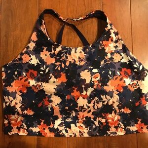 OLD NAVY WOMEN'S ACTIVE POWERSOFT LIGHT SUPPORT GO-DRY XXL LONGLINE SPORTS BRA